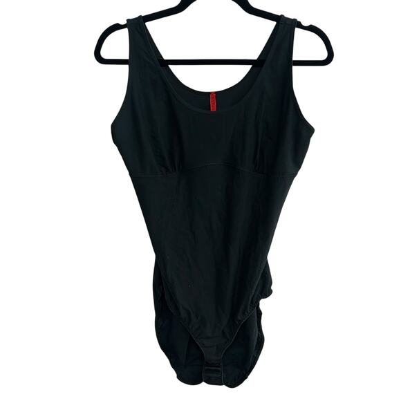 Clean Girl Bodysuit Spanx Black Cotton Blend Sculpting Size 3X - Picture 1 of 7